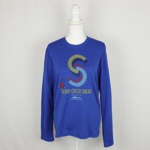 Cherry Creek Sneak 2016 Adult Unisex Medium Blue Graphic Long Sleeve Tech Tee